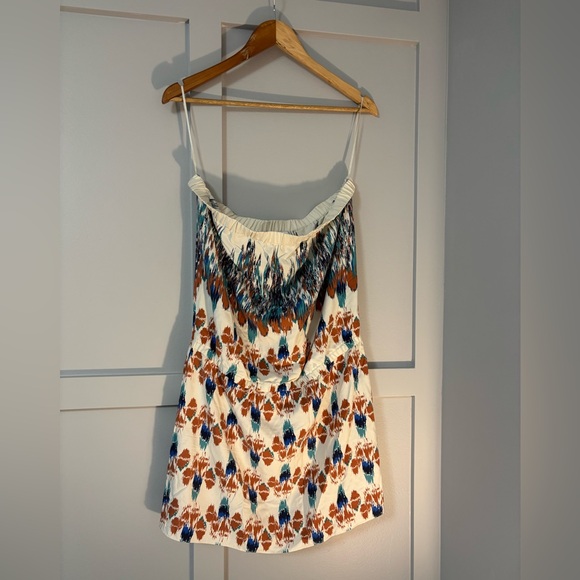 Tibi New York 100% Silk Strapless Mini Dress - Picture 3 of 11